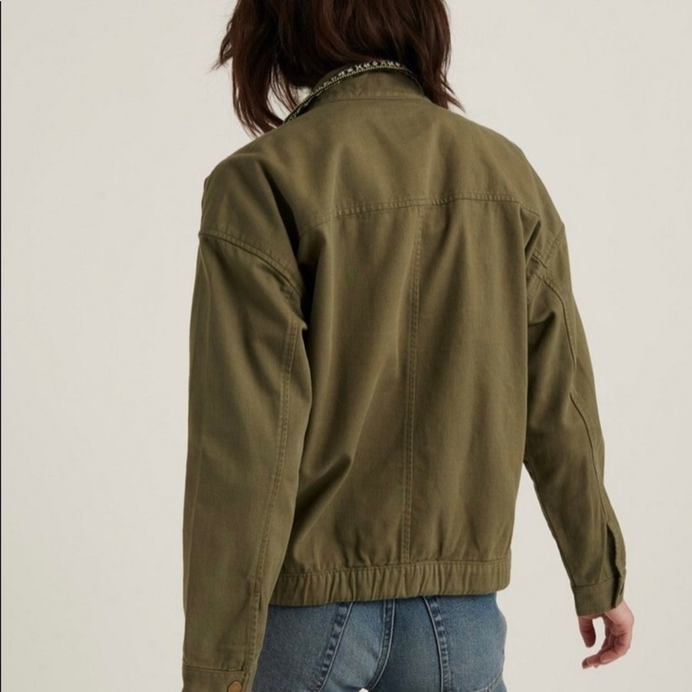 LUCKY BRAND / bomber jacket / woman’s/ olive green / Size M - Picture 2 of 11